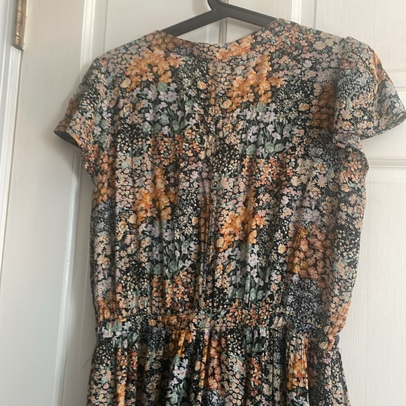 American Eagle Floral Maxi Dress - Orange and Black - Picture 7 of 7